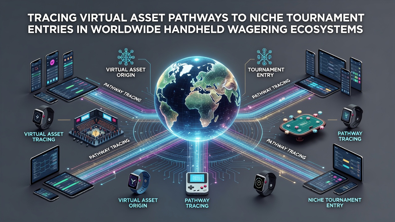 Blockchain transaction pathways connecting virtual assets to mobile tournament entries across global wagering platforms